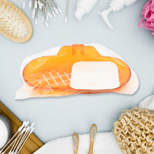 Plastic Soap Dish Holder for Bathroom Shower Wall Mounted Self Adhesive Soap Holder Saver Tray-Plastic Sponge Holder for Kitchen Storage Rack Soap Box, Bathroom (1 Pc)