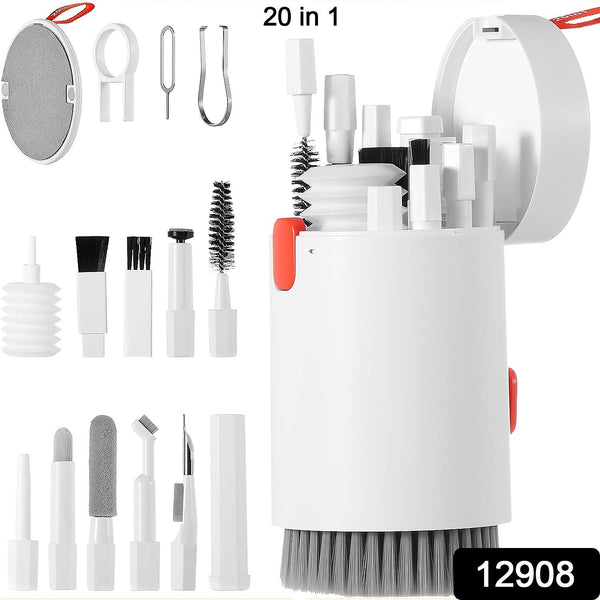 Keyboard Cleaner Kit, 20-in-1 Laptop Phone Screen Cleaning Kit, Keyboard Cleaning Kit with Electronic Cleaning Brush Spray for AirPods Pro,  iPhone Pro, Camera, Computer Cleaning