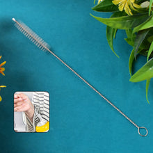 Stainless Steel Straw Cleaning Brush Drinking Pipe (20 Cm / 1 Pc)