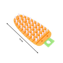Carrot-Shaped Non-Toxic Vegetable Scrubbing Brush for Fruits & Veggies